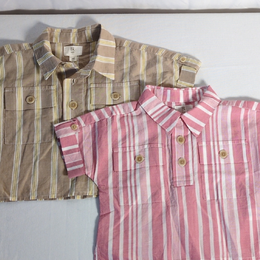 Banana Republic Kids - BR Baby -Striped Button Down Shirts